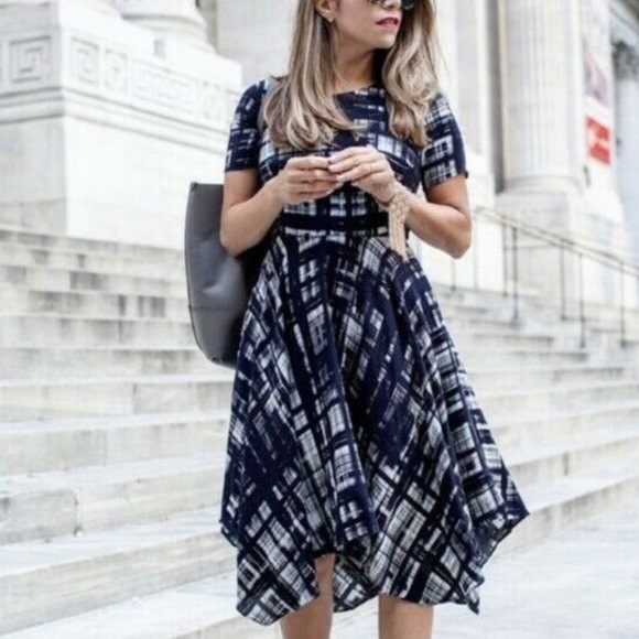 Anthropologie CoreyLynnCalter Painted Plaid Dress - Picture 5 of 17